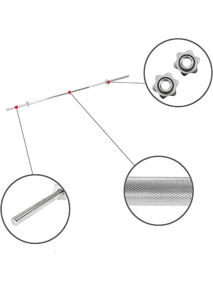 سبورت كيو بار تمارين مستقيممن سبورت كيو® – حديد قوي للأوزان الحرة، متوافق مع أقراص الوزن القياسية، قبضة مانعة للانزلا، مناسب للجيم المنزلي والاحترافي(قطر البار 25مم) - Image 5